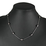 Elegant Black Pearl Necklace
