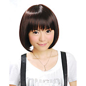 Capless Short Synthetic Brown Bob Hair Wig
