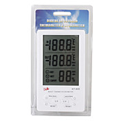 4.3 "LCD numérique d'humidité / hygromètre et un thermomètre avec câble de capteur supplémentaire (1 * AAA incluses)