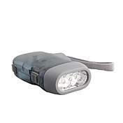 1-Modus CREE XR-E Q5 3-LED-Taschenlampe (dynamo, grau)