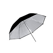 33 "de plata Studio Pro y de doble capa negro paraguas reflectantes (cca288)