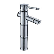 verchromt Messing Waschbecken Wasserhahn - Bambus Form Design