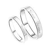 925 Sterling Silber His & Hers Ringe (2er Set)