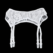 4 Straps Glamour Lace Suspender Belts & Thong Set Wedding Garters