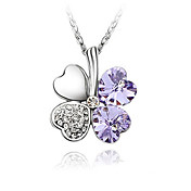 farfalla in cristallo forma e in lega di alta qualità con ciondolo placcato platino