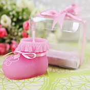 Baby Bootie Candle in Pink(set of 4)