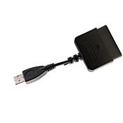 PS2 til ps3/pc controller konverter adapter (sort)