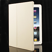 Custodia rigida in pelle PU con supporto per iPad 2 - Bianco
