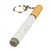 3-in-1 cigarette en forme de lampe de poche à LED blanche + laser rouge + noir de porte-clés stylo à bille (3 * LR41)