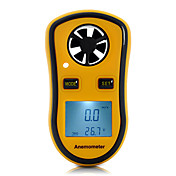 medidor de velocidade do vento ou anemômetro digital com termômetro digital