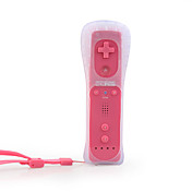 2-in-1 MotionPlus Remote Control + Protective Silicon Case for Wii/Wii U (Pink)