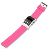 morbido orologio bracciale colorato led - Rose Red