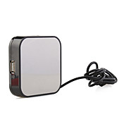 høj hastighed 4-port USB 2,0 hub + magiske spejl - sort