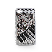 caso pvc com tampa de proteção jóia para iphone4