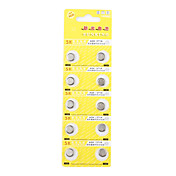 AG6 371a 1.55V ad alta capacità alcaline batterie a bottone (10-pack)