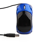 Racer Auto Stil optische USB-Maus mit LED-Dekorationen (weiß Scrollrad)
