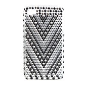 caso pvc com tampa de proteção jóia para iphone4