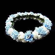 bella carta / satinata fiore matrimonio ragazza corona di fiori / copricapo