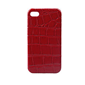slangenhuid afdrukken achterkant van de behuizing voor de iPhone 4 - rood