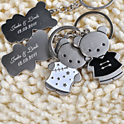 anillo de llave personalizada - tang traje de oso (juego de 6 pares)