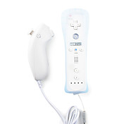 Remote MotionPlus and Nunchuk Controller with Case for Wii/Wii U (White)