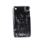 Cartoon Transparent Edge Protective PVC Case Cover for iPhone 3G/3GS (Black)