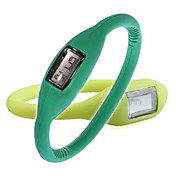 Paar-Ionen-Mode unisex Silikon Gelee Sport-Automatic Armbanduhren - grün & lime