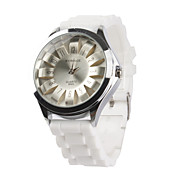 Reloj Pulsera Quartz Crisantemo Unisex (Blanco)
