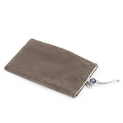 trendy mobiele fluwelen zakje voor de iphone (donker grijs)