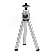 mini treppiede flessibile portatile per telecamera a colori argento