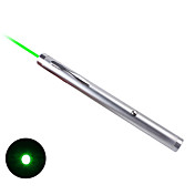 Stahl grünen Laserpointer mit silbernem Rand (inklusive 2 AAA Batterien)