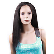 Lace Front Kinky Straight 20" Indian Remy Wig 26 Colors To Choose