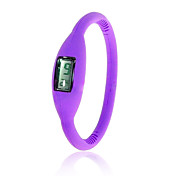ion de moda unisex reloj de silicona jelly deportivos relojes de pulsera automáticos - púrpura