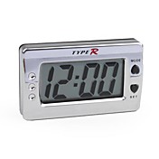 LCD de voiture tableau de bord numérique horloge de bureau - argent