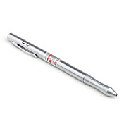 4-i-1 stylus pen rød laser pointer + resistive stylus + kuglepen + LED lommelygte