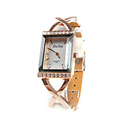PU Band Quartz Wrist Watch For Women(White)