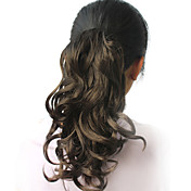 High Quality Synthetic 13.00" Dark Gray Curly Ponytail