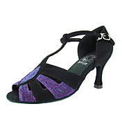 Velvet/ Taffeta Upper Dance Shoes Ballroom Latin Shoes for Women