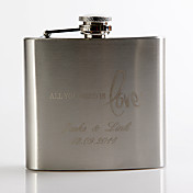 Personalized Metal 5-oz Flask - All you need is love