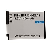 1400mAh cámara de litio EN-EL12 para Nikon s710/s610