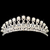 smukke legering med Østrig rhinestones / imiteret perle bryllup brude tiara