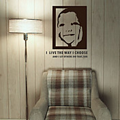 ingenua sonrisa pegatinas de pared (1985-D23)