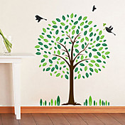 grønne træ wall stickers (1985-p1)