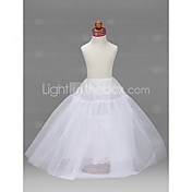 fille fleur robe de bal en taffetas 3 niveaux rez-longueur de glissement de style / mariage jupons