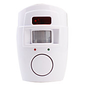 105dB Security Alarm Siren with IR Motion Detector and Dual Arm/Disarm Remote Keychains