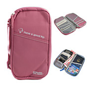 bolsa de armazenamento multifuncional + portador de passaporte (rosa)