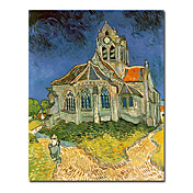håndmalt oljemaleri av Vincent van Gogh med utstrakte ramme