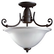 antikke inspirerede flush mount i hvid skygge