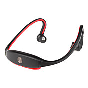 nye nakkebøyle stereo trådløst bluetooth headset hodetelefon for mobiltelefon (rød)