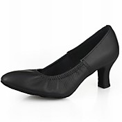 femmes noires cuir chaussures de bal de danse pactice chaussures modernes